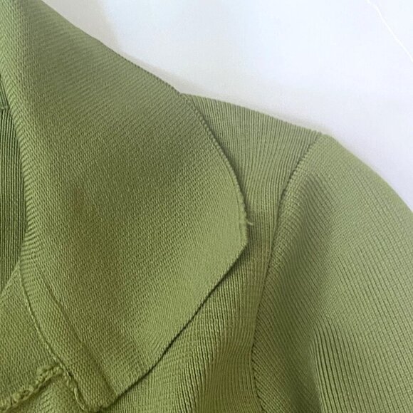 Anthropologie Arden Collared Ribbed Bodysuit Jewel Tone Green Size Medium NWOT - Picture 11 of 12